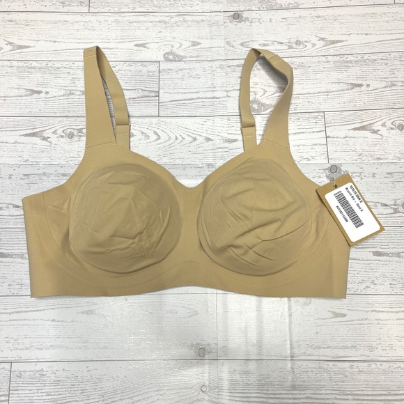 Evelyn Bobbie Beyond Bra Sand Beige Wireless Seamless Support Small 101519-SAN-S - Picture 2 of 8